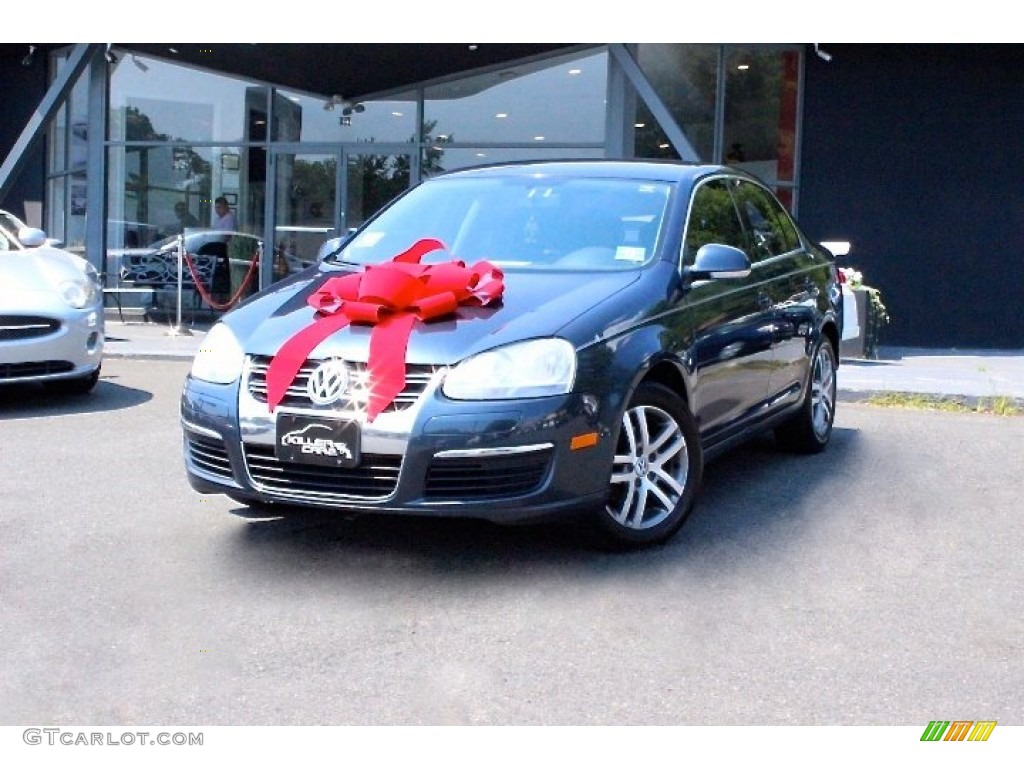 2006 Jetta 2.5 Sedan - Shadow Blue Metallic / Anthracite Black photo #3