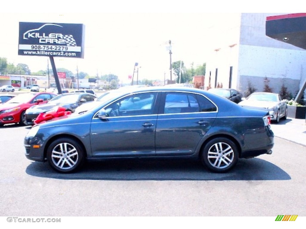2006 Jetta 2.5 Sedan - Shadow Blue Metallic / Anthracite Black photo #4