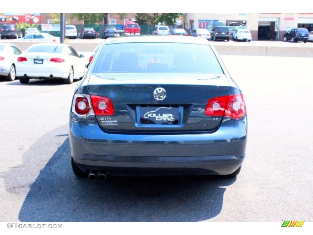 2006 Jetta 2.5 Sedan - Shadow Blue Metallic / Anthracite Black photo #6