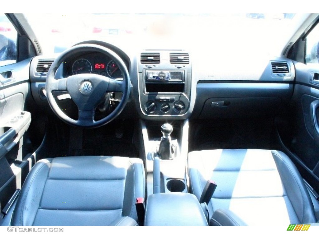 2006 Jetta 2.5 Sedan - Shadow Blue Metallic / Anthracite Black photo #7