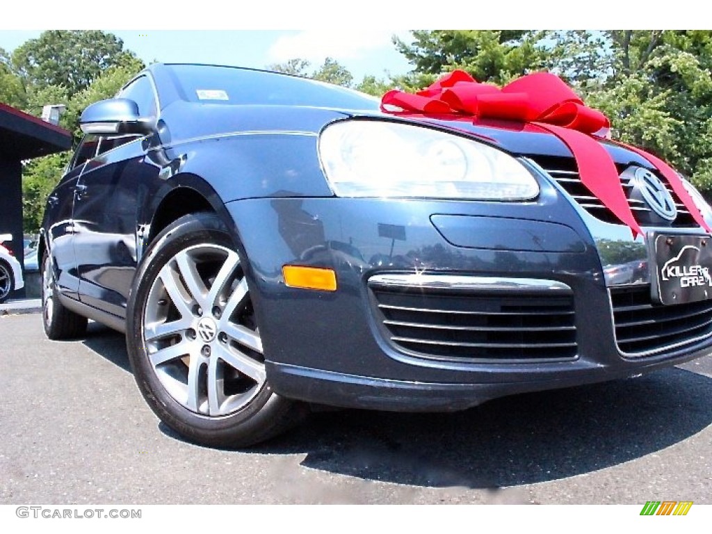 2006 Jetta 2.5 Sedan - Shadow Blue Metallic / Anthracite Black photo #11