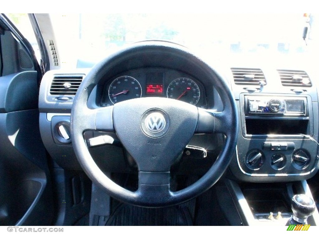 2006 Jetta 2.5 Sedan - Shadow Blue Metallic / Anthracite Black photo #17