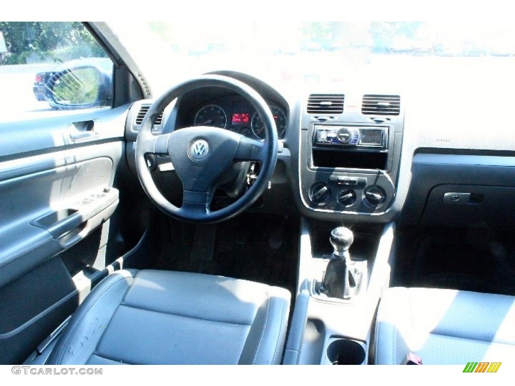2006 Jetta 2.5 Sedan - Shadow Blue Metallic / Anthracite Black photo #29