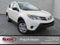 2015 Super White Toyota RAV4 LE  photo #1