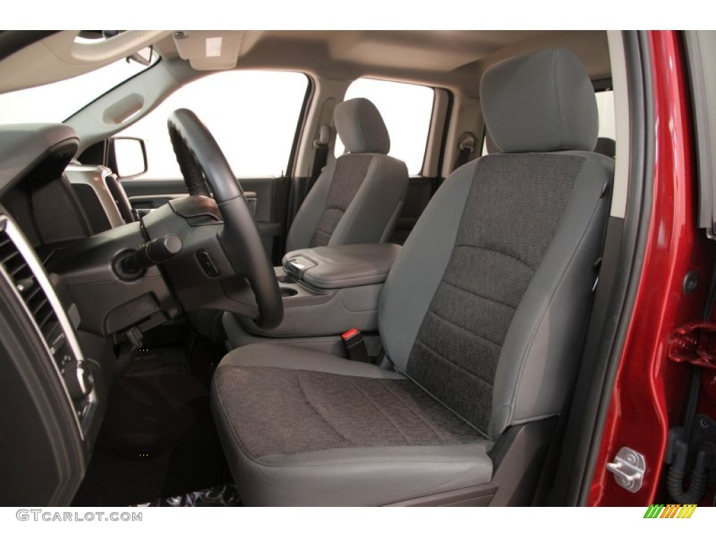 2014 1500 SLT Quad Cab 4x4 - Deep Cherry Red Crystal Pearl / Black/Diesel Gray photo #5