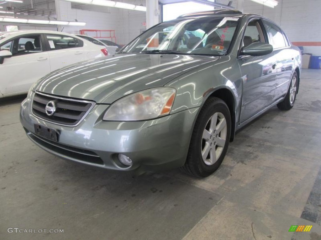 2003 Altima 2.5 S - Mystic Emerald Green / Blond photo #1