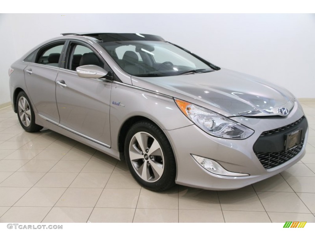 2011 Sonata Hybrid - Hyper Silver Metallic / Gray photo #1