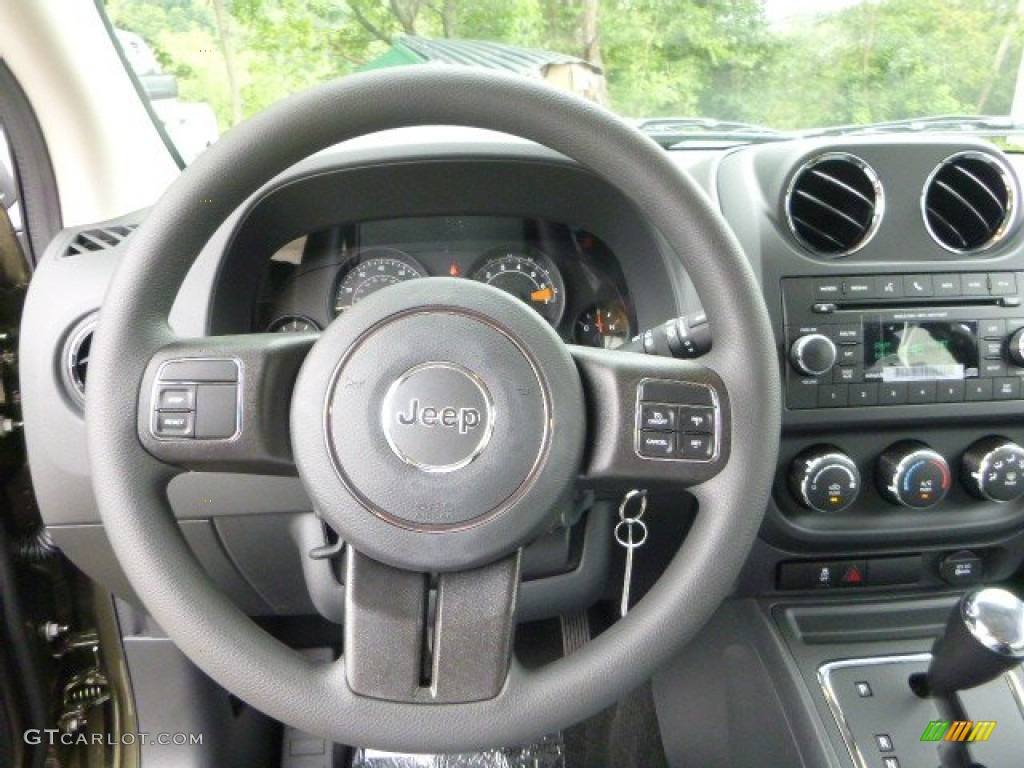 2016 Jeep Compass Sport 4x4 Dark Slate Gray Steering Wheel Photo #106487119