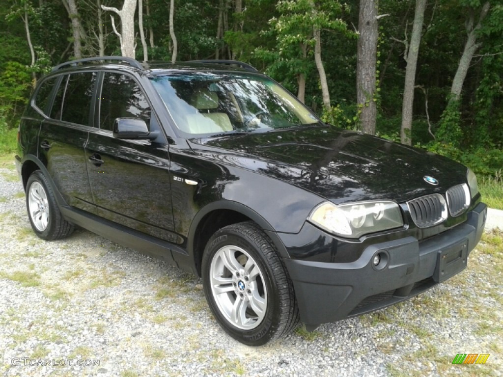 Jet Black 2005 BMW X3 3.0i Exterior Photo #106487197