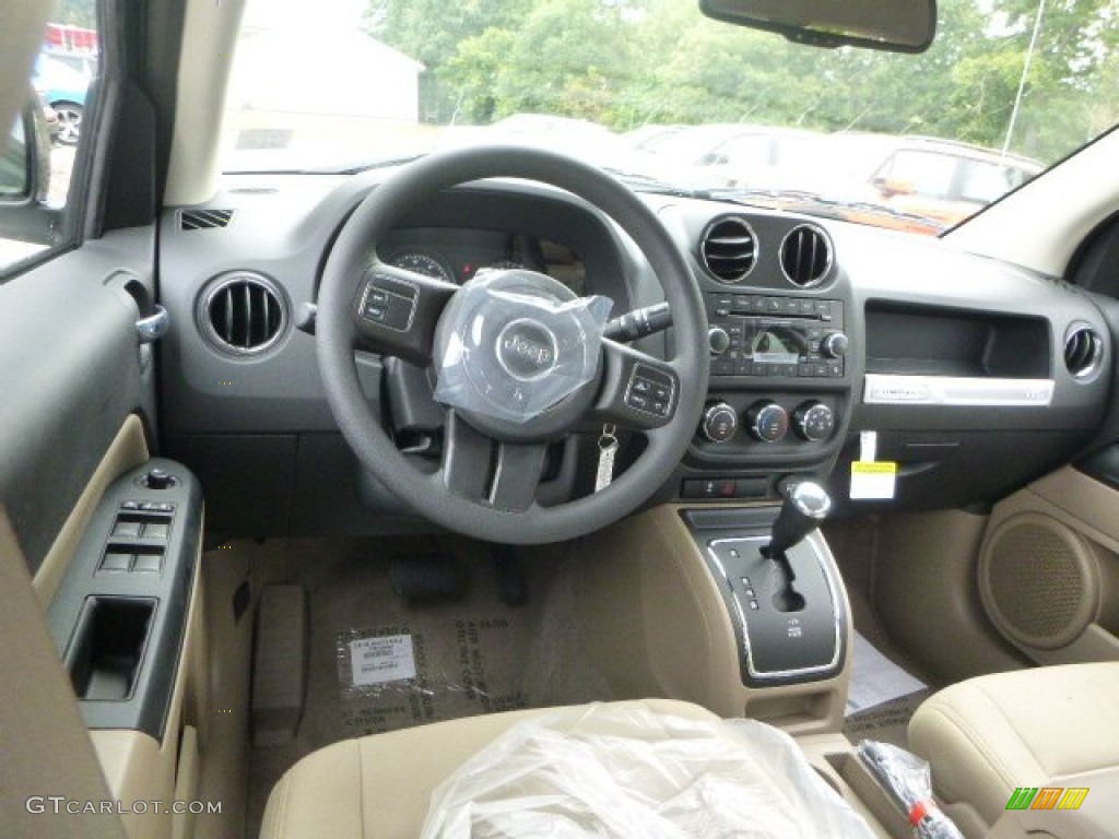 Light Pebble Beige/Dark Slate Gray Interior 2016 Jeep Compass Sport 4x4 Photo #106487235