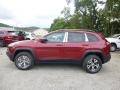 Deep Cherry Red Crystal Pearl 2016 Jeep Cherokee Trailhawk 4x4 Exterior