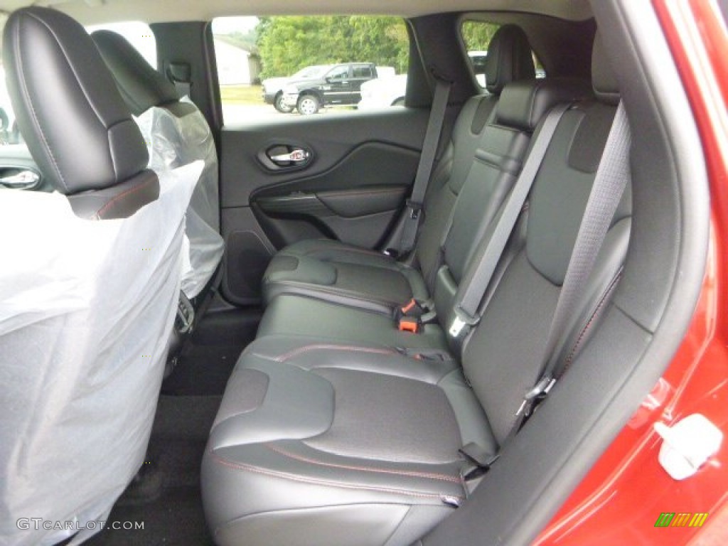 Black Interior 2016 Jeep Cherokee Trailhawk 4x4 Photo #106488528