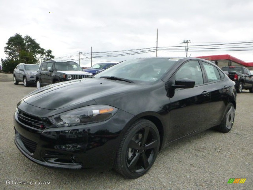 2016 Dart SXT Rallye Blacktop - Pitch Black / Black/Light Tungsten photo #1