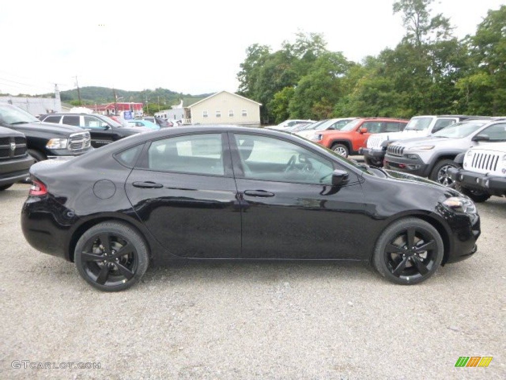 Pitch Black 2016 Dodge Dart SXT Rallye Blacktop Exterior Photo #106489264