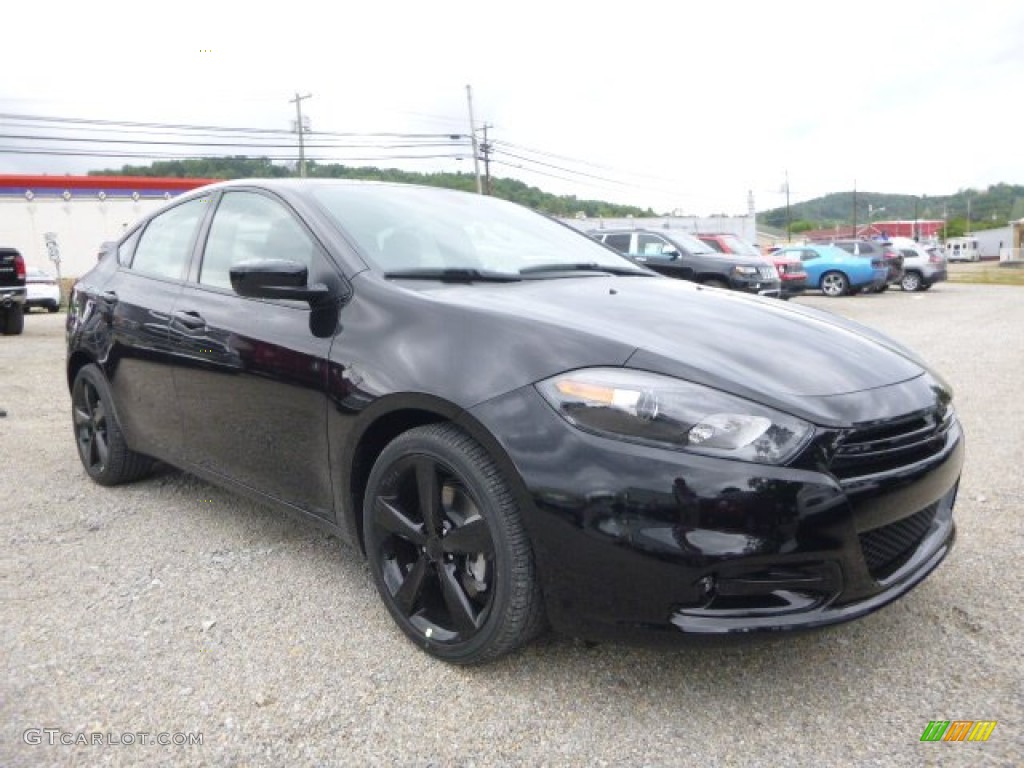 Pitch Black 2016 Dodge Dart SXT Rallye Blacktop Exterior Photo #106489285