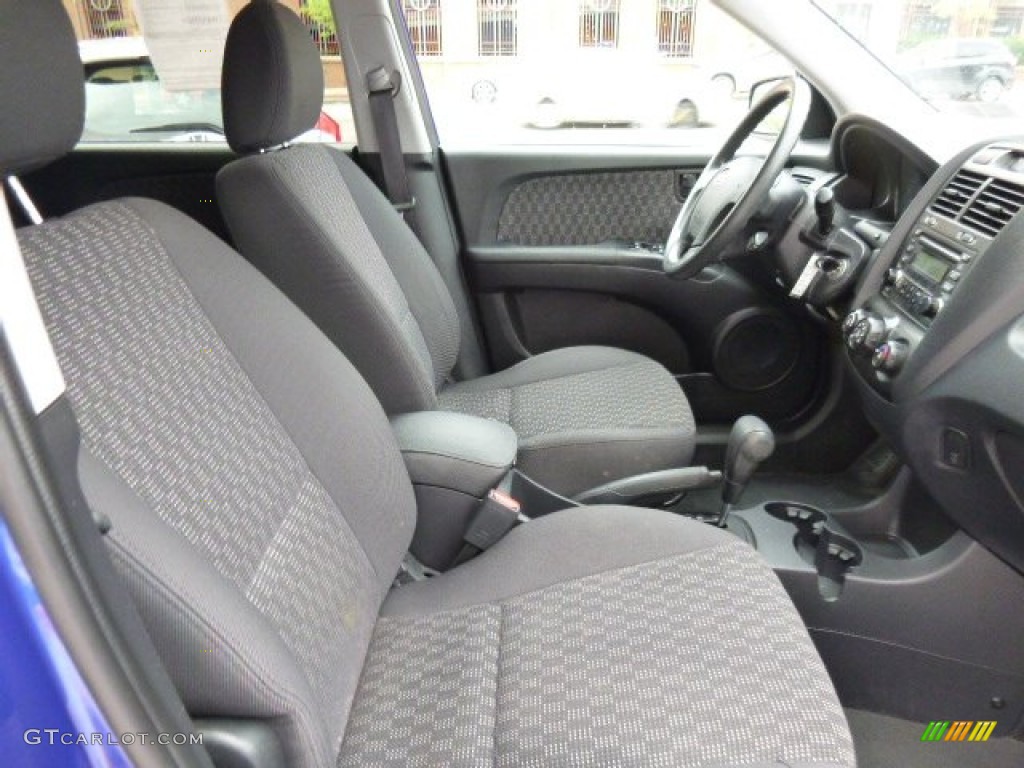 2008 Sportage LX - Smart Blue Metallic / Black photo #17