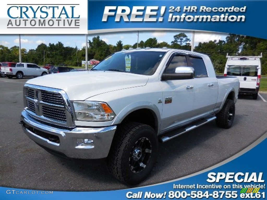 2012 Ram 2500 HD Laramie Mega Cab 4x4 - Bright White / Dark Slate photo #1