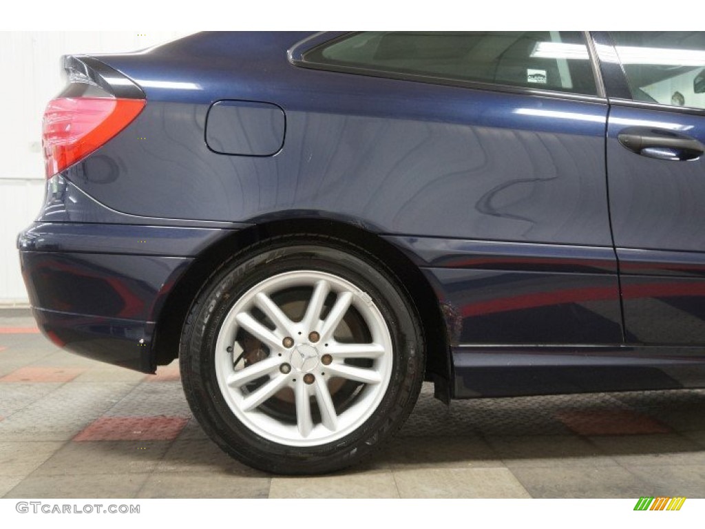 2002 C 230 Kompressor Coupe - Capri Blue Metallic / Charcoal photo #45