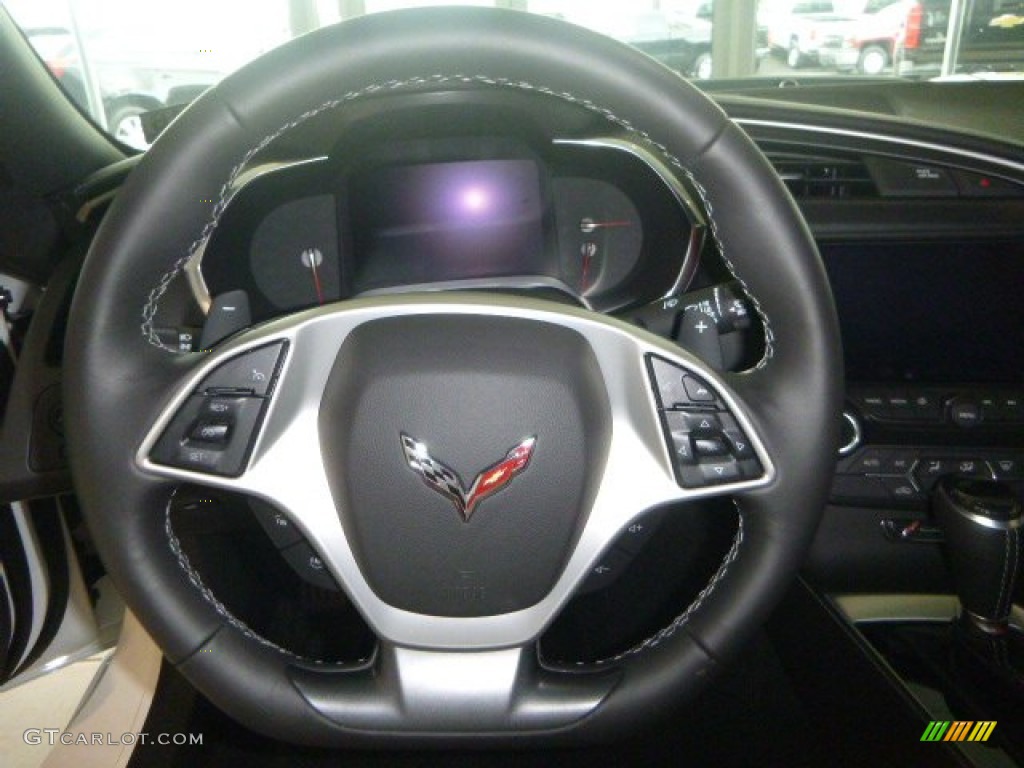 2016 Chevrolet Corvette Stingray Coupe Adrenaline Red Steering Wheel Photo #106498918