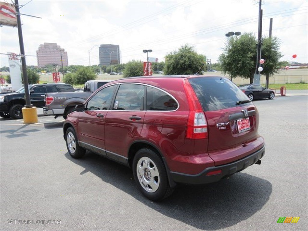 2008 CR-V LX - Tango Red Pearl / Black photo #6