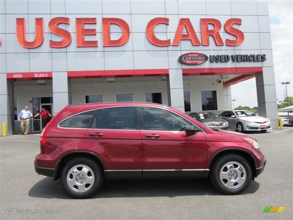 2008 CR-V LX - Tango Red Pearl / Black photo #9