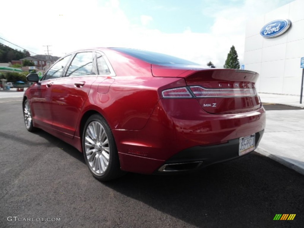 2013 MKZ 2.0L EcoBoost AWD - Ruby Red / Charcoal Black photo #3