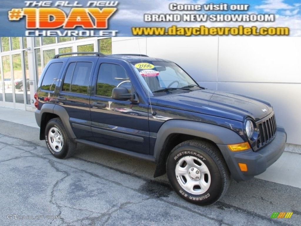 2006 Liberty Sport 4x4 - Midnight Blue Pearl / Medium Slate Gray photo #1