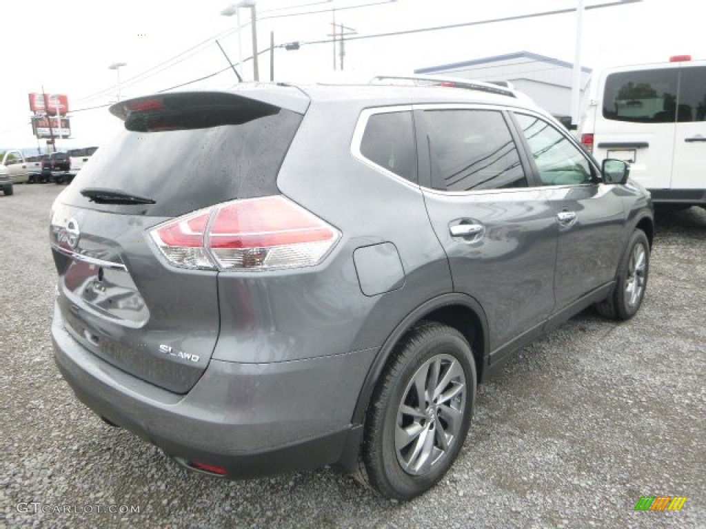 2015 Rogue SL AWD - Gun Metallic / Charcoal photo #5