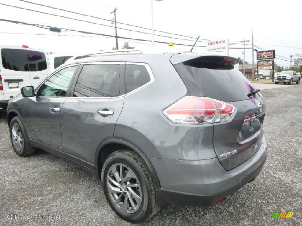 2015 Rogue SL AWD - Gun Metallic / Charcoal photo #7