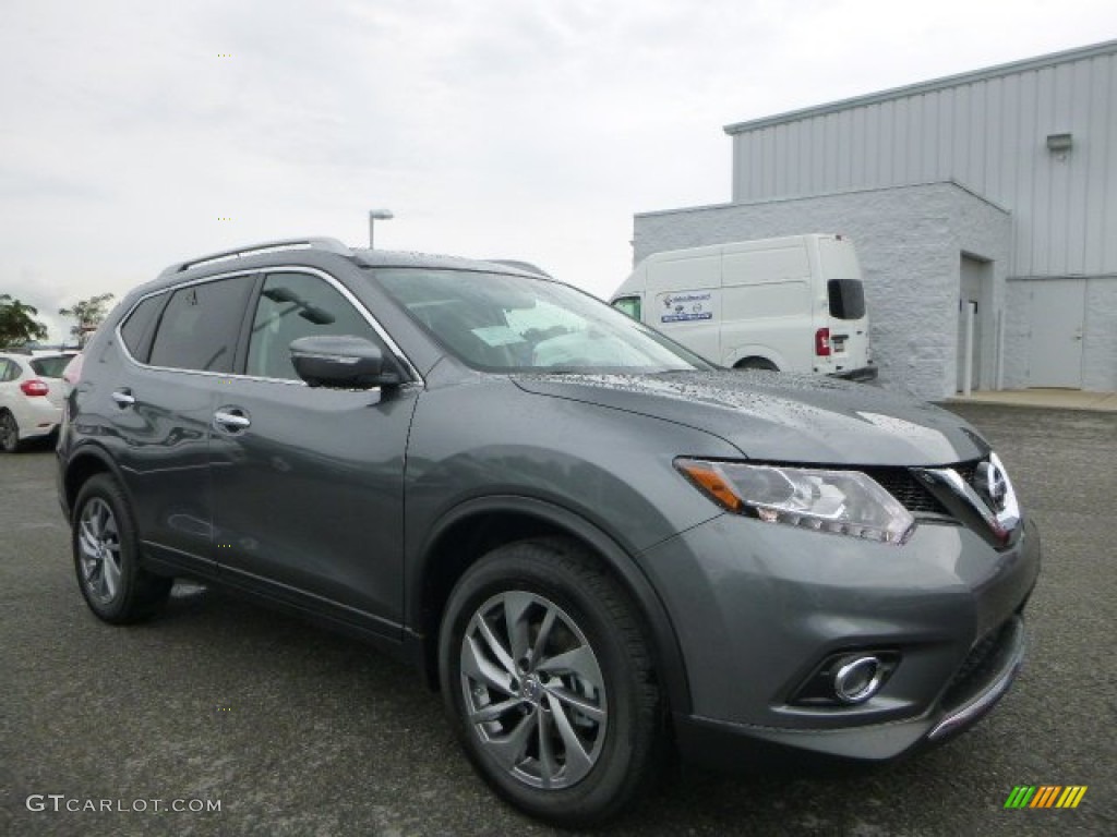 2015 Rogue SL AWD - Gun Metallic / Charcoal photo #1