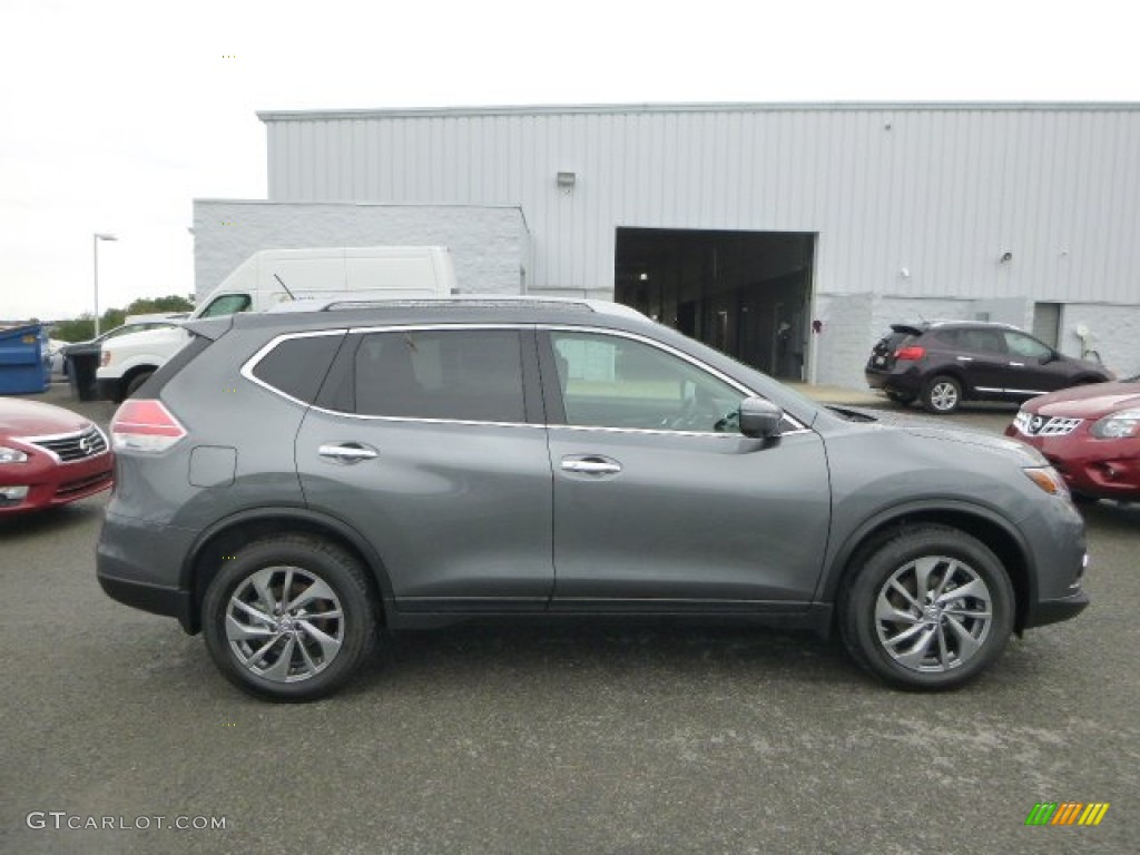 2015 Rogue SL AWD - Gun Metallic / Charcoal photo #3