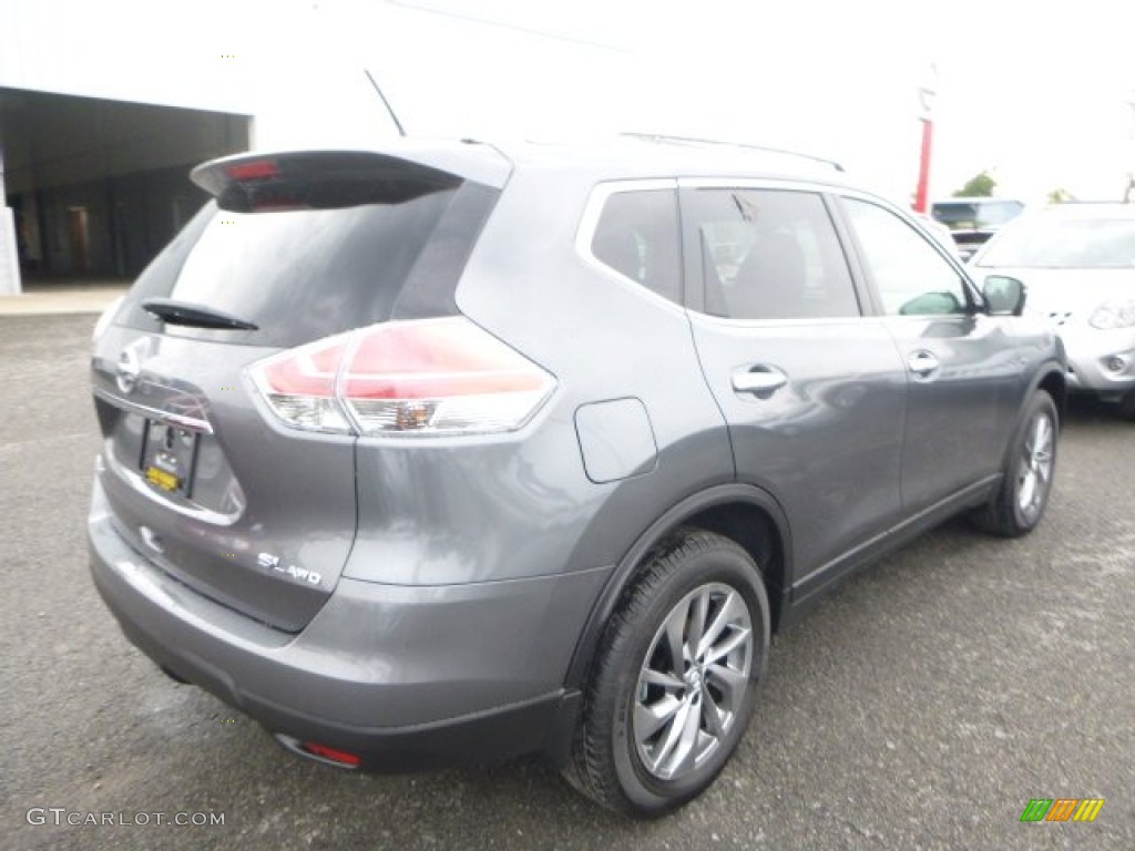 2015 Rogue SL AWD - Gun Metallic / Charcoal photo #4