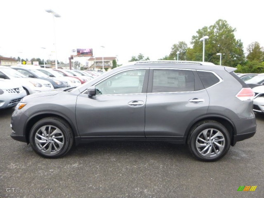 2015 Rogue SL AWD - Gun Metallic / Charcoal photo #7