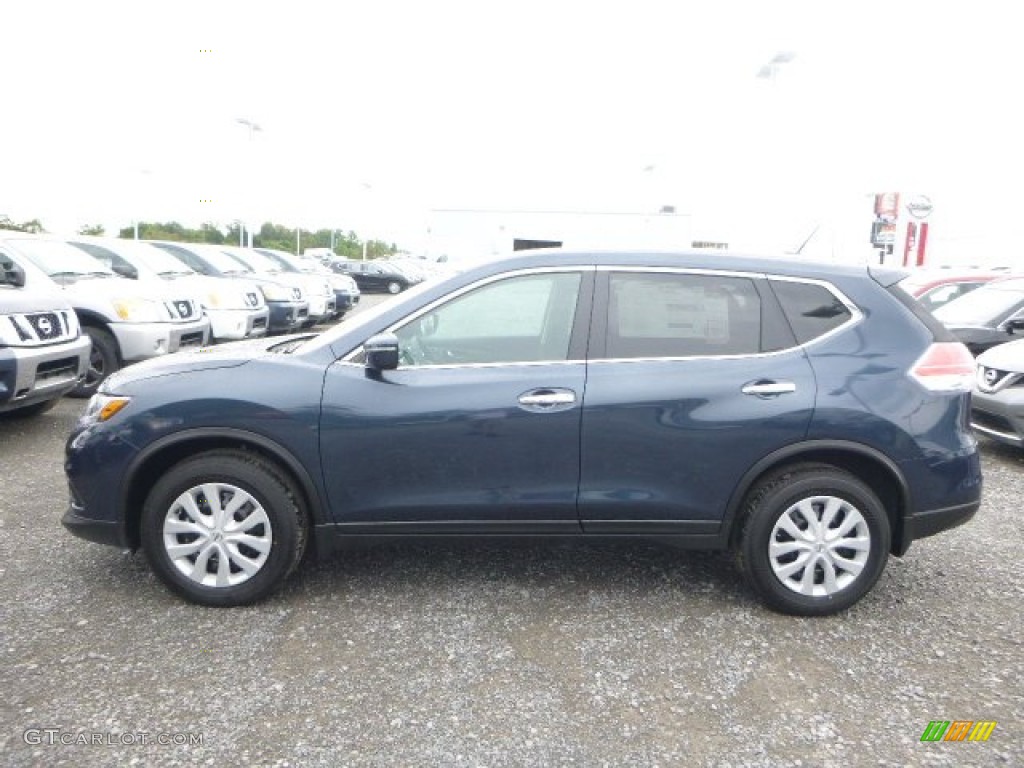 2015 Rogue S AWD - Arctic Blue Metallic / Charcoal photo #7