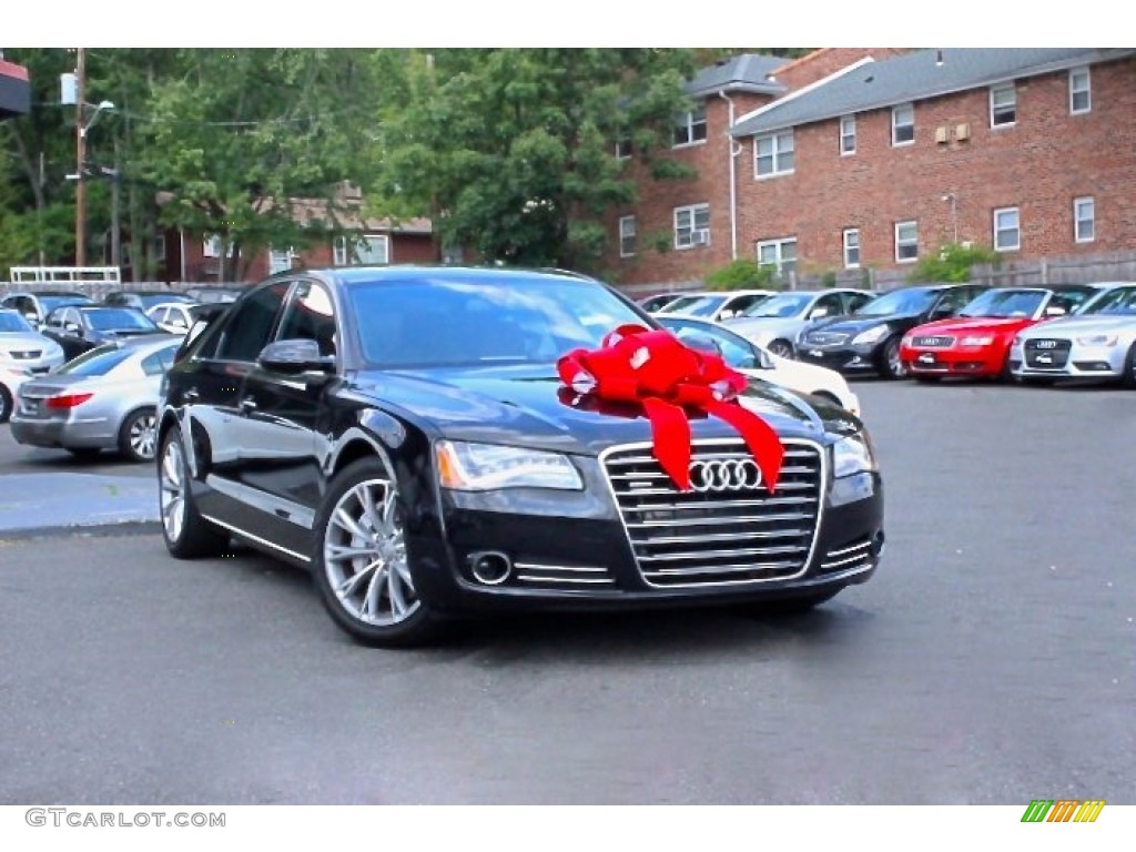 2013 A8 L 3.0T quattro - Havanna Black Metallic / Nougat Brown photo #1