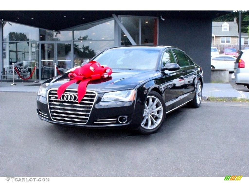 2013 A8 L 3.0T quattro - Havanna Black Metallic / Nougat Brown photo #3