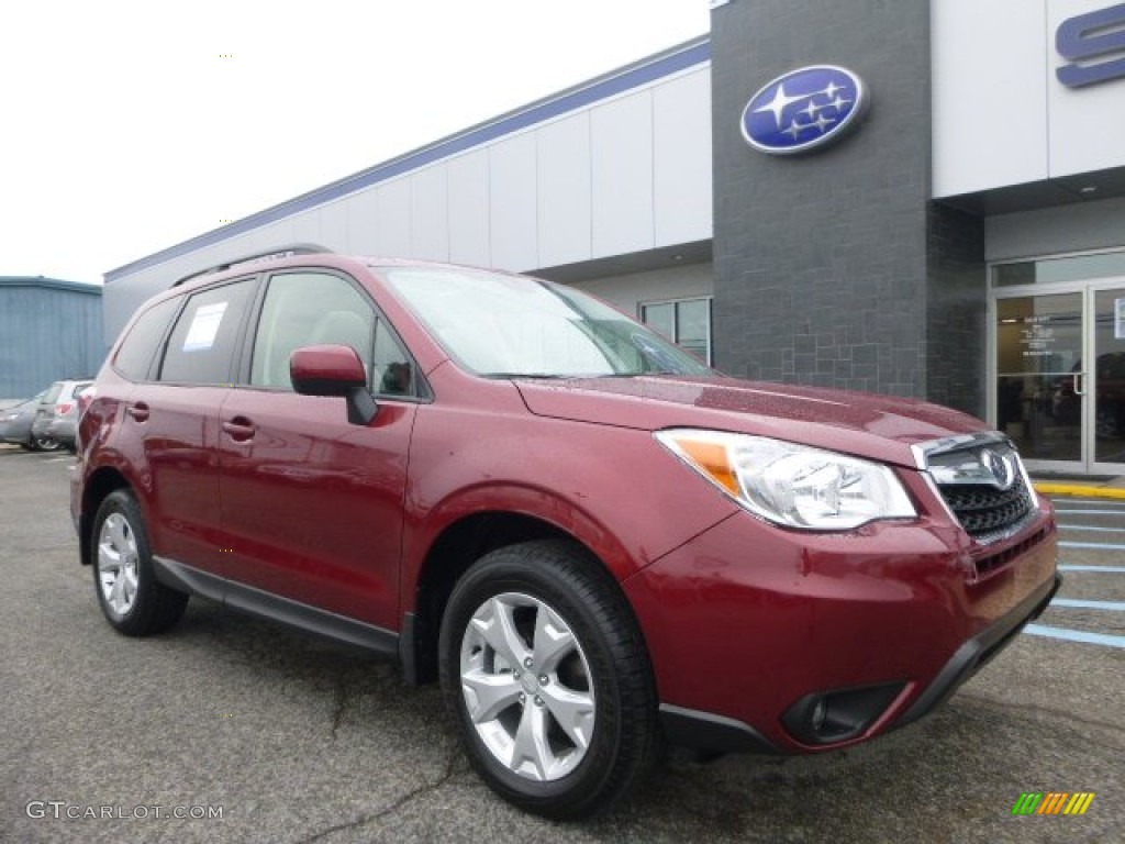 2016 Forester 2.5i Premium - Venetian Red Pearl / Gray photo #1