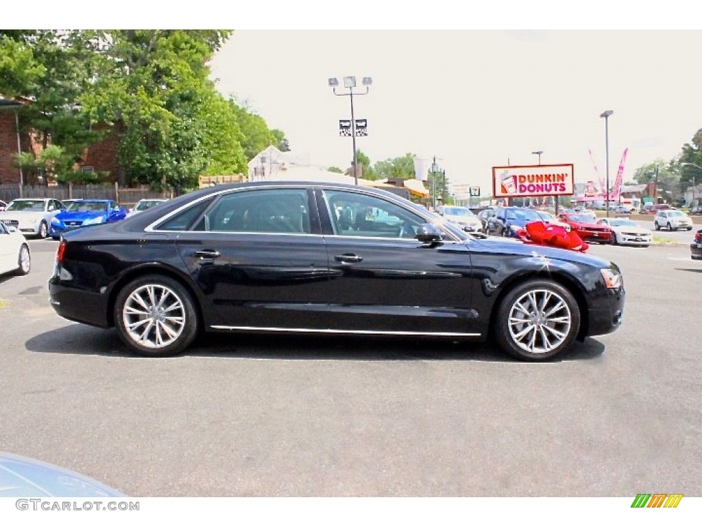 2013 A8 L 3.0T quattro - Havanna Black Metallic / Nougat Brown photo #10