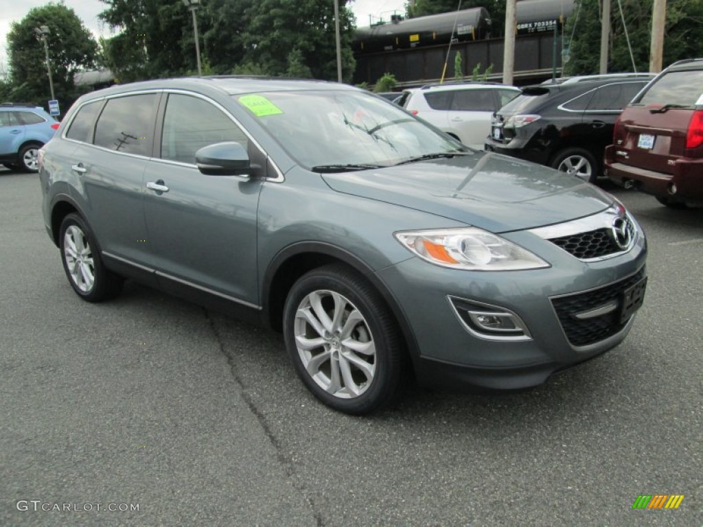 2011 CX-9 Grand Touring AWD - Dolphin Gray Mica / Black photo #4
