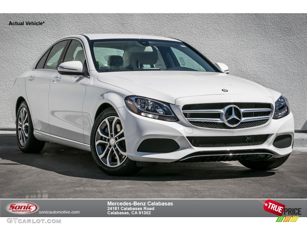 2015 C 300 - Polar White / Silk Beige/Black photo #1