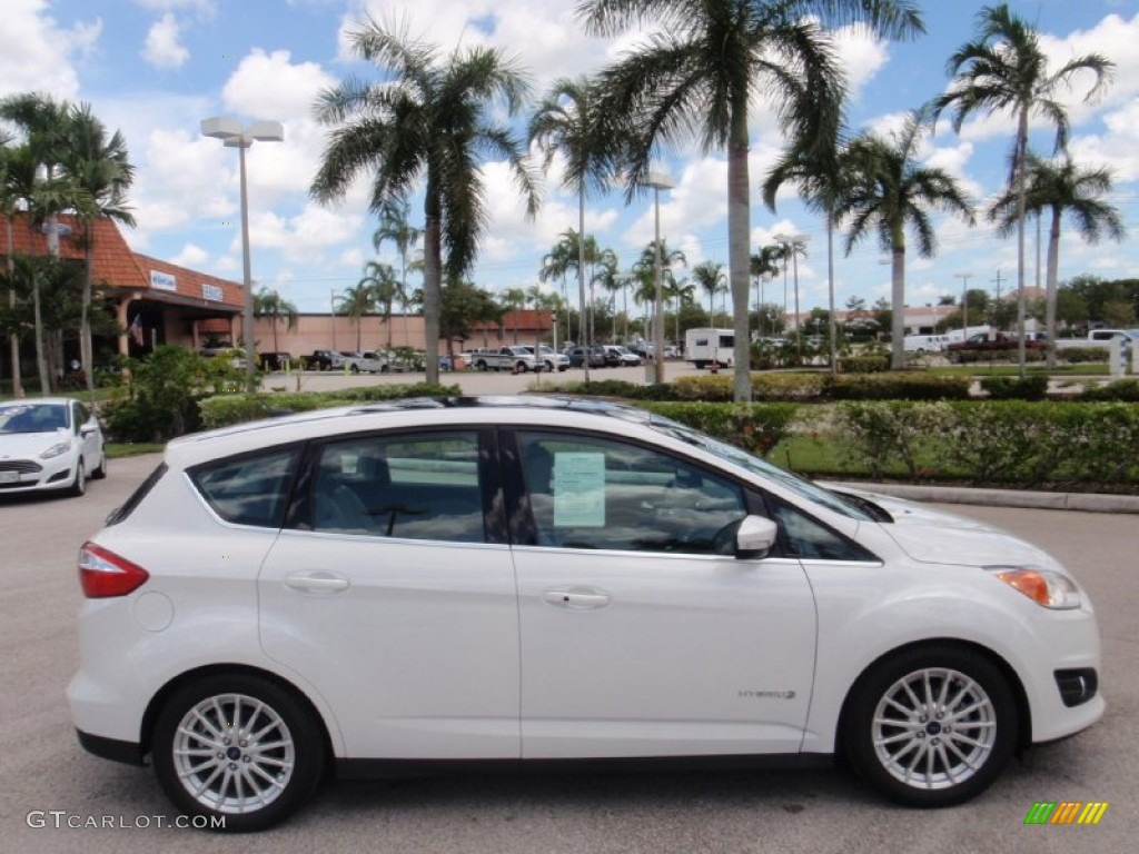 White Platinum Tricoat 2015 Ford C-Max Hybrid SEL Exterior Photo #106517677