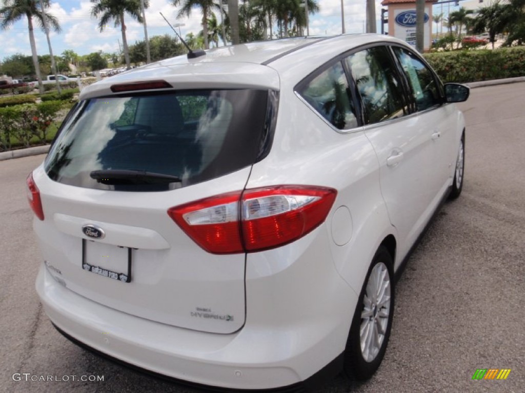 2015 C-Max Hybrid SEL - White Platinum Tricoat / Medium Light Stone photo #6