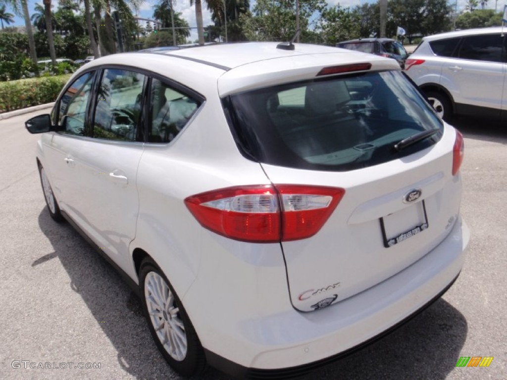 2015 C-Max Hybrid SEL - White Platinum Tricoat / Medium Light Stone photo #9