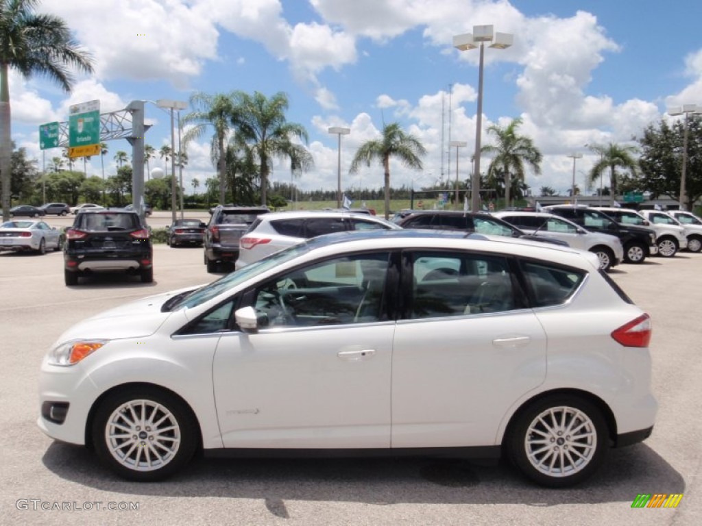 2015 C-Max Hybrid SEL - White Platinum Tricoat / Medium Light Stone photo #12