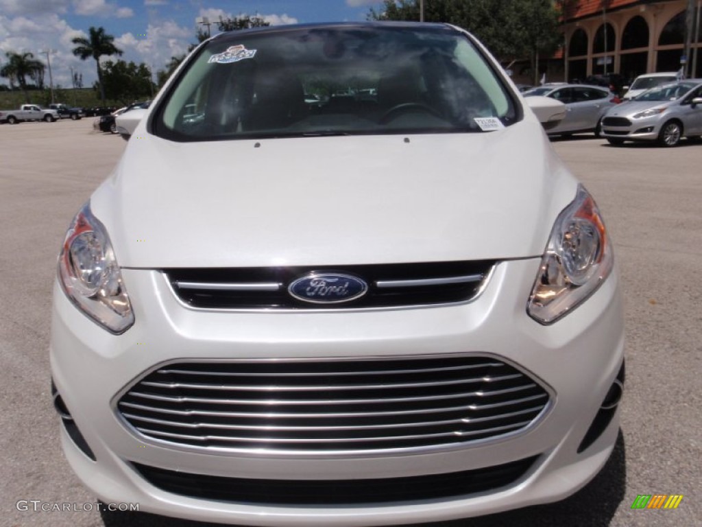2015 C-Max Hybrid SEL - White Platinum Tricoat / Medium Light Stone photo #15