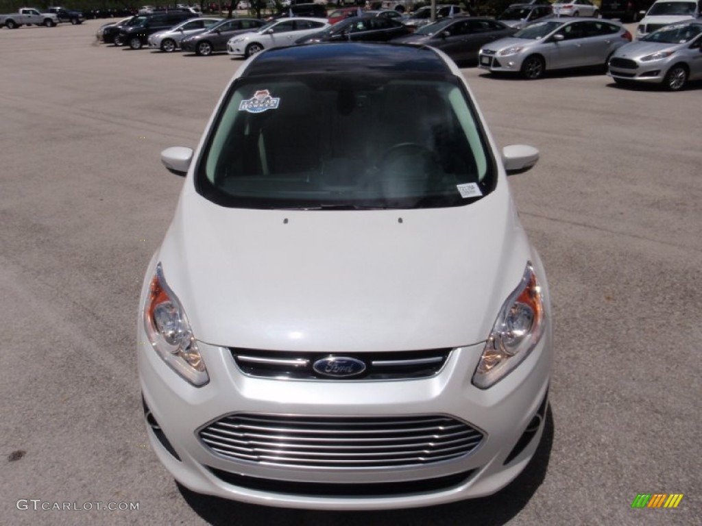 2015 C-Max Hybrid SEL - White Platinum Tricoat / Medium Light Stone photo #16