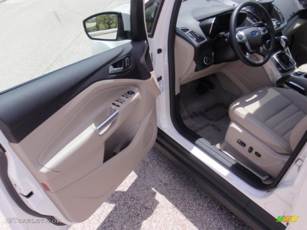 2015 C-Max Hybrid SEL - White Platinum Tricoat / Medium Light Stone photo #17