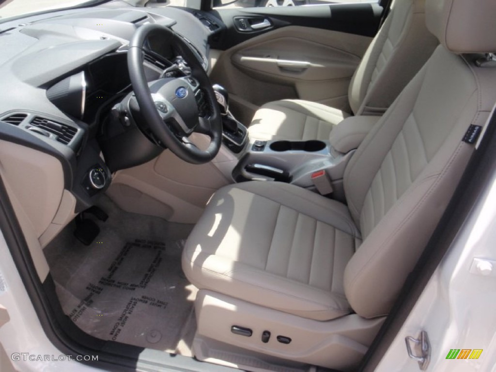 Medium Light Stone Interior 2015 Ford C-Max Hybrid SEL Photo #106518103