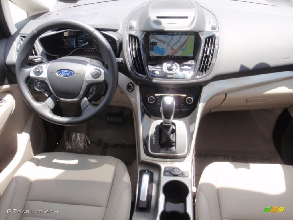 2015 C-Max Hybrid SEL - White Platinum Tricoat / Medium Light Stone photo #26