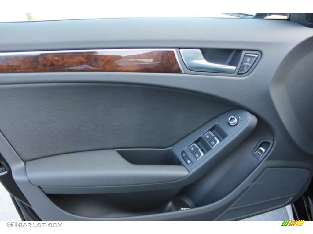 2016 Audi A4 2.0T Premium Black Door Panel Photo #106527205